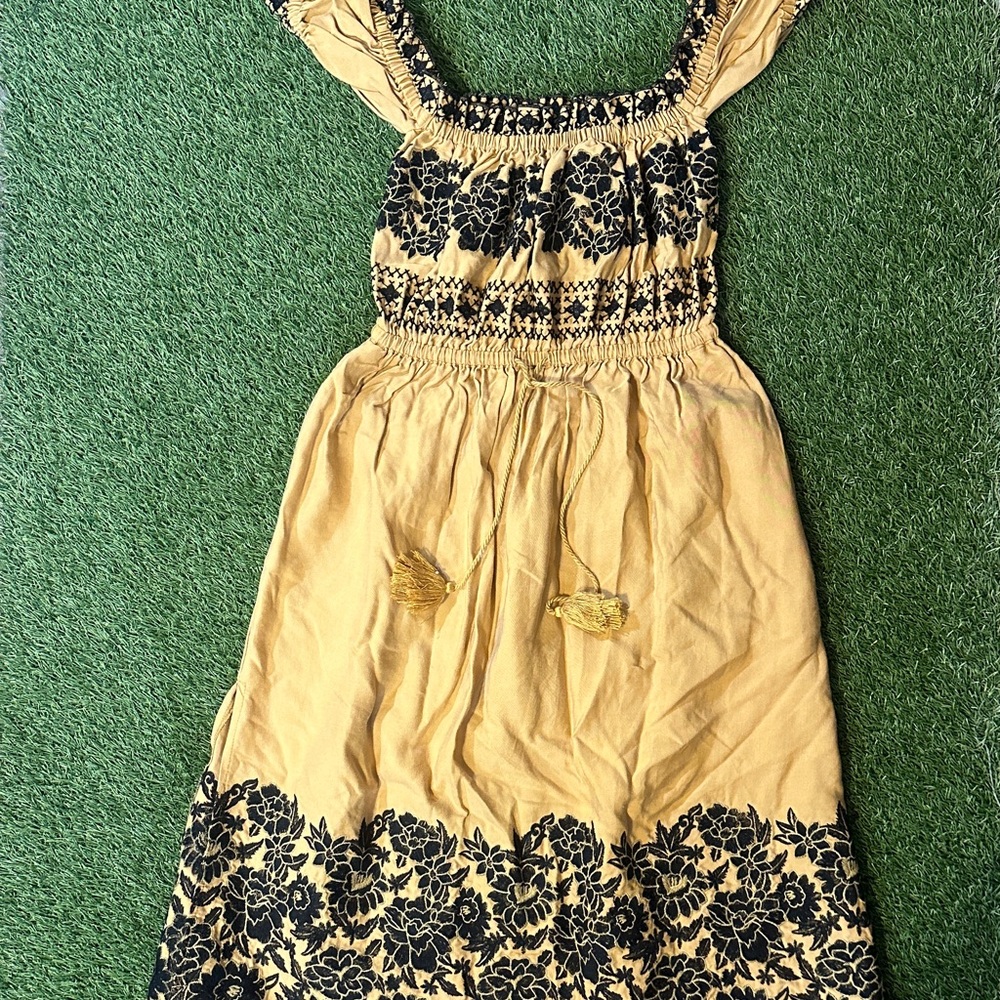 Spell & The Gypsy Women's Dress in Yellow and Black Floral